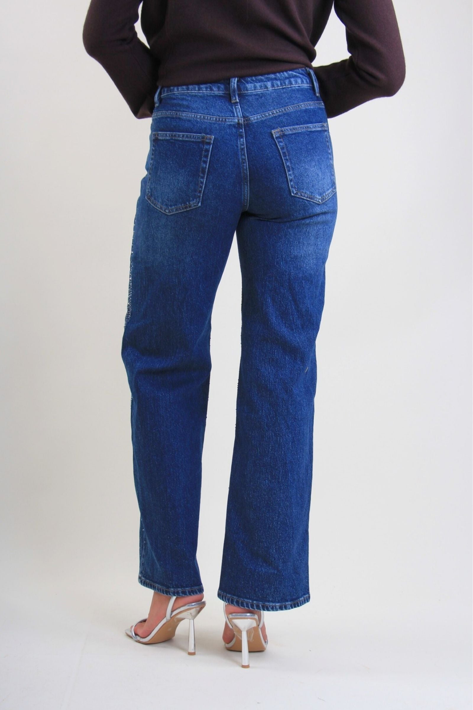 Jeans con strass all-over Vanchi