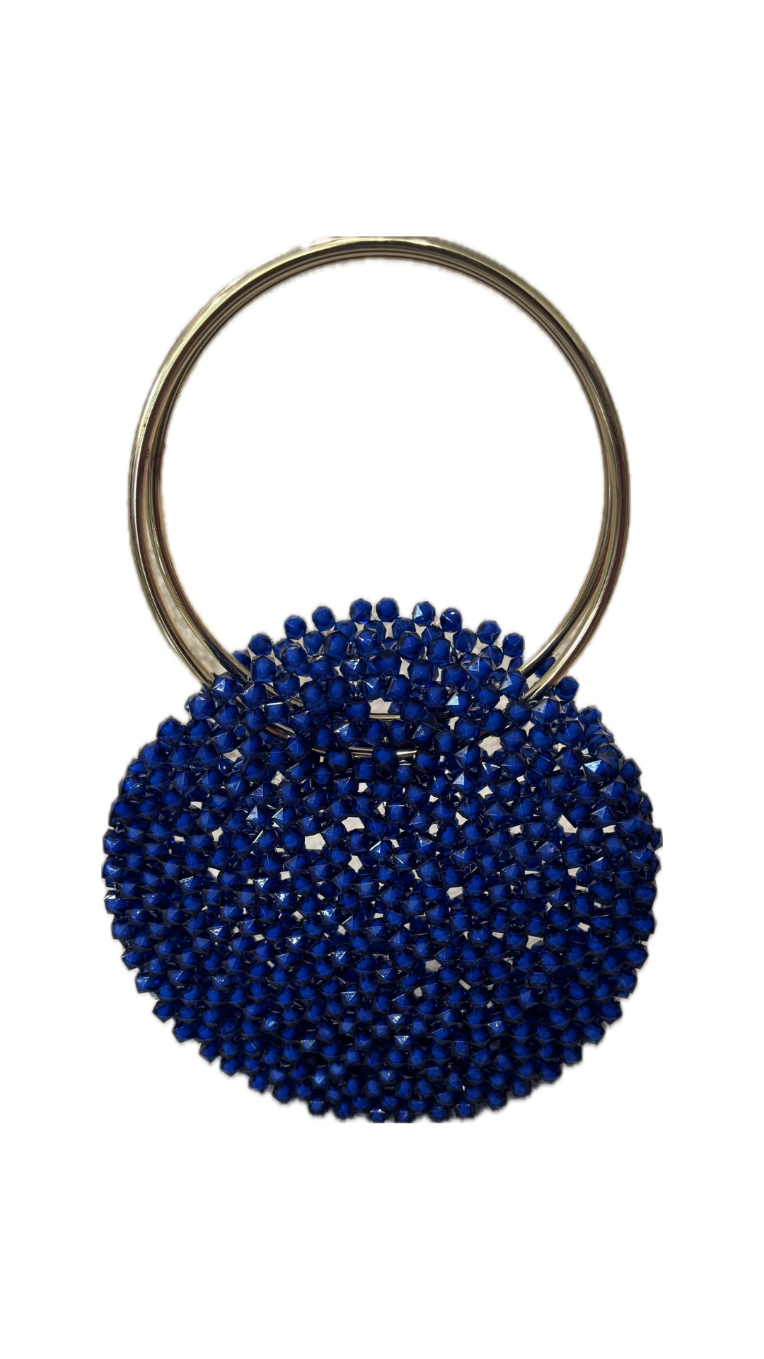 Borsa a mano rossa con perline e manico dorato – Pochette elegante da sera Vanchi