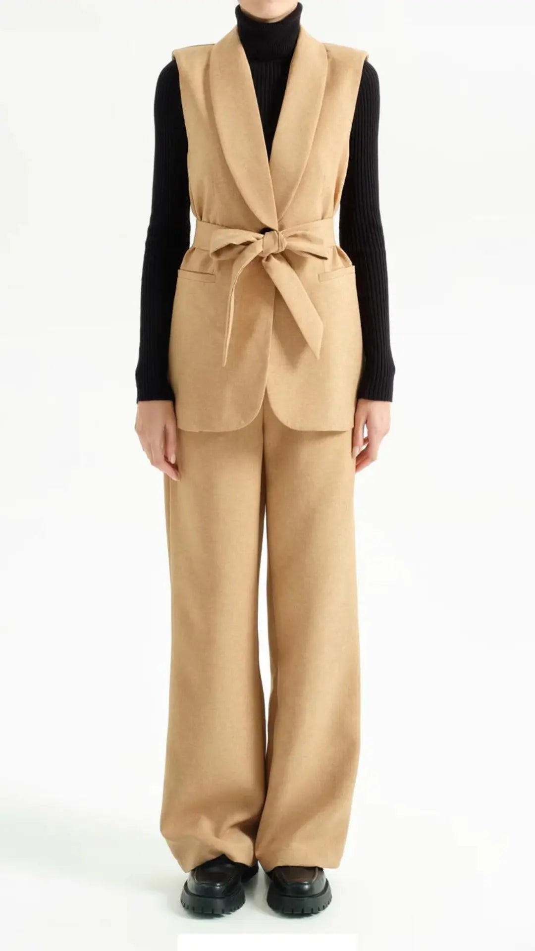 Gilet con cintura Vanchi