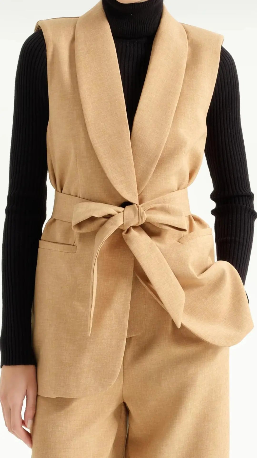 Gilet con cintura Vanchi