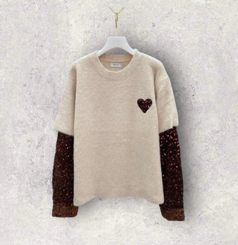 Maglione con paillettes Vanchi