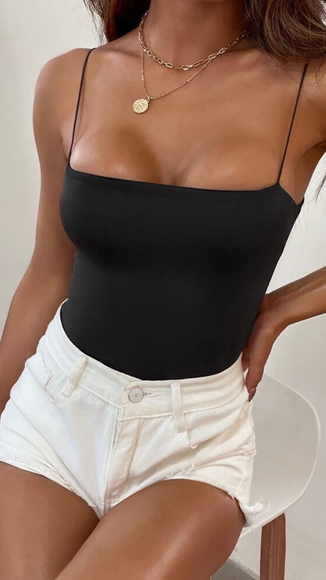 Body con spalline sottili