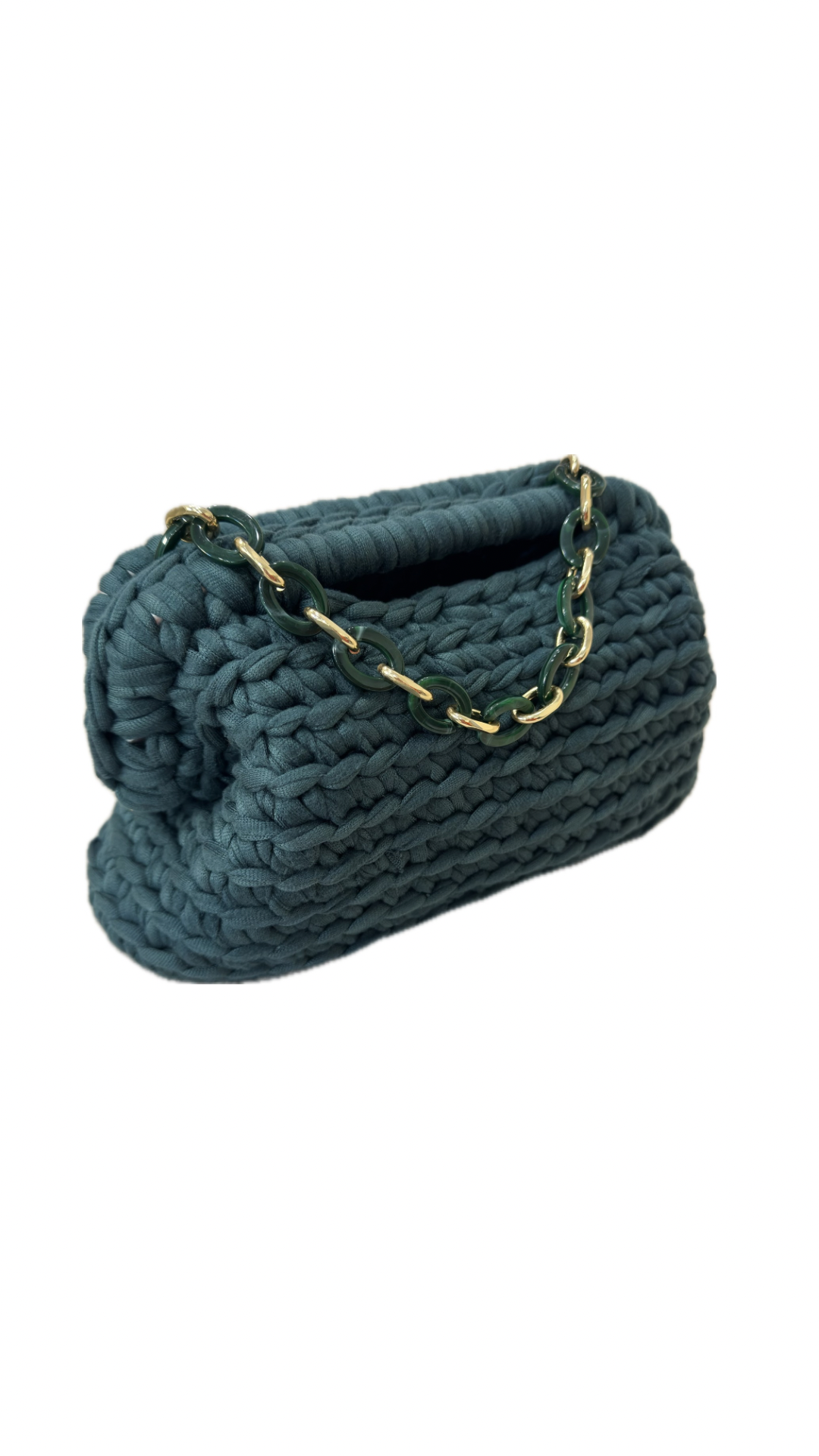 Clutch bag verde Iris Vanchi