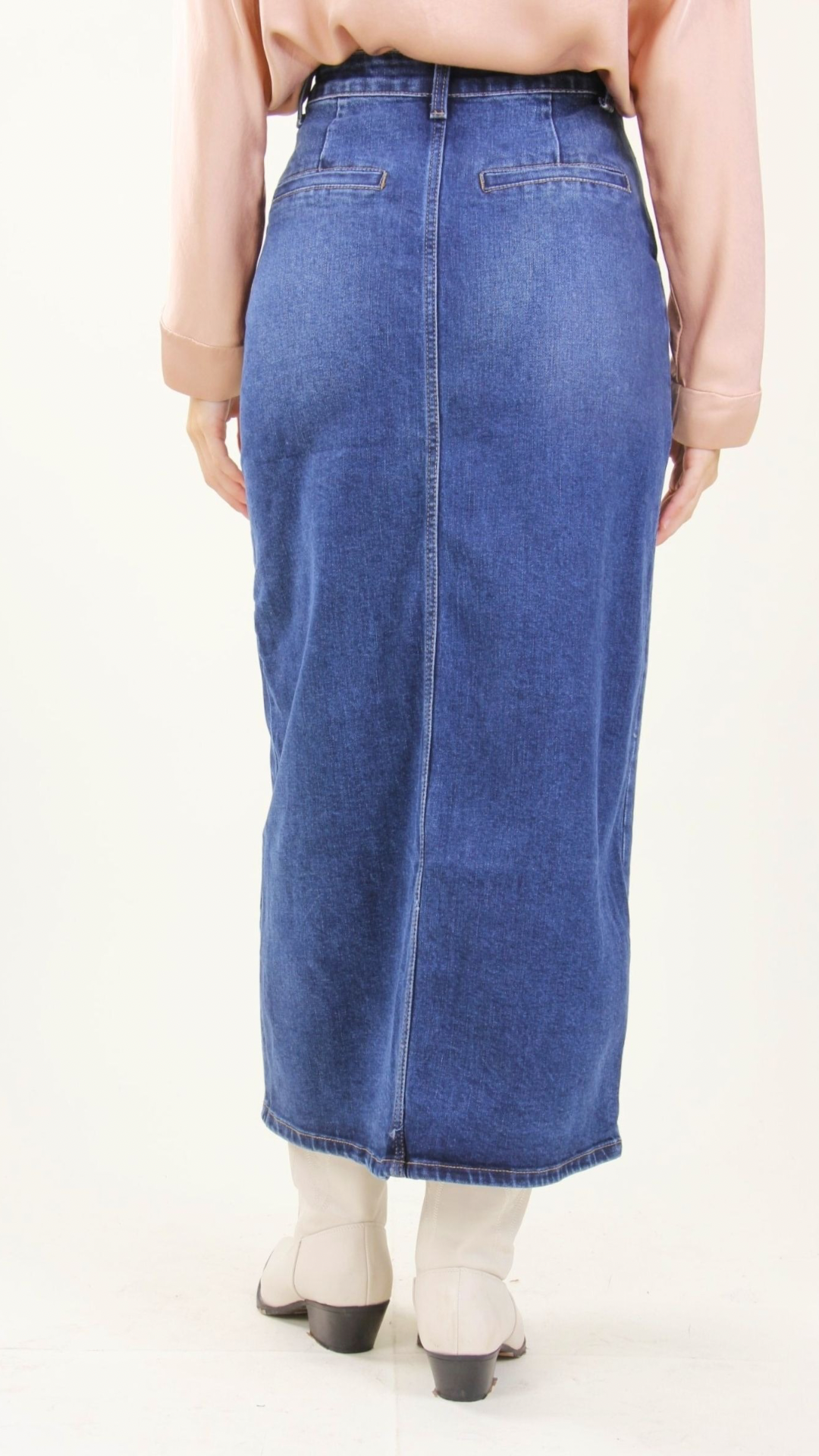 Gonna di jeans con spacco