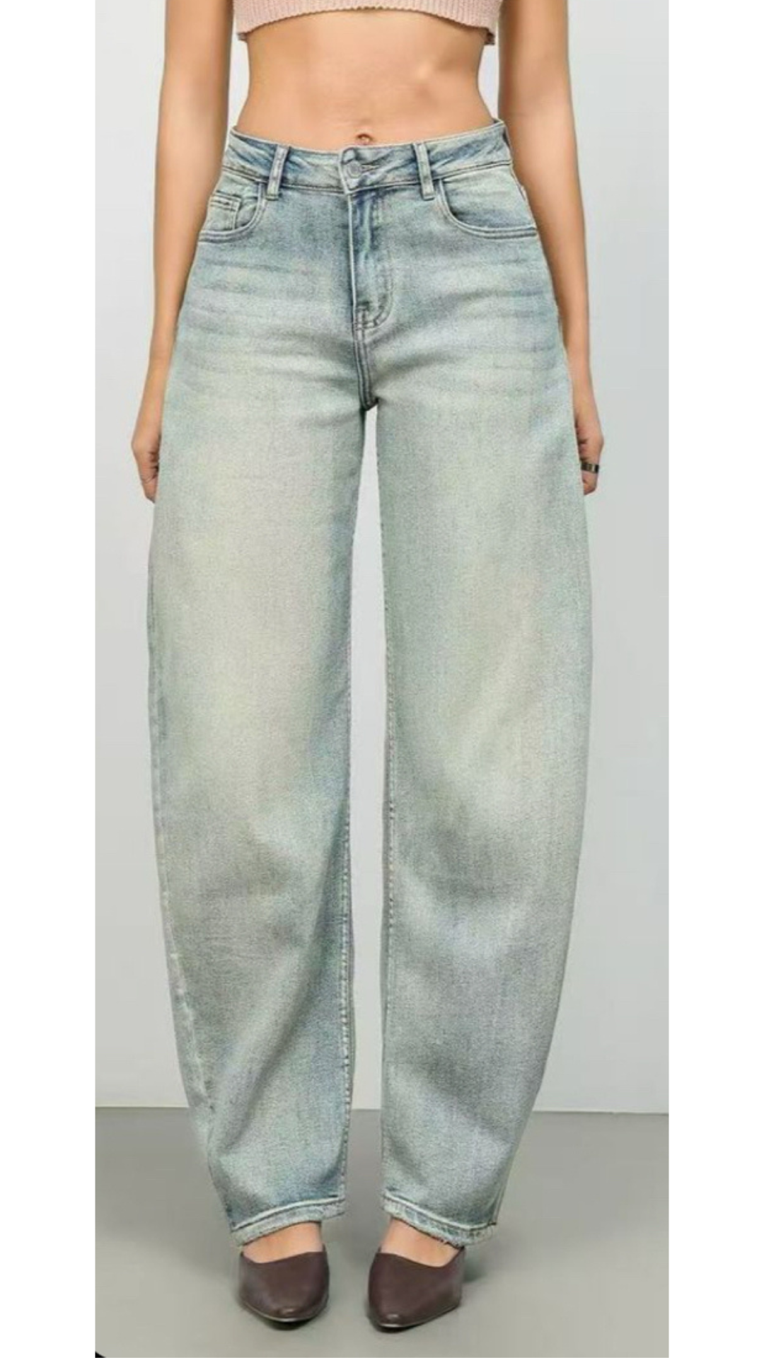 Jeans Balloon a vita alta