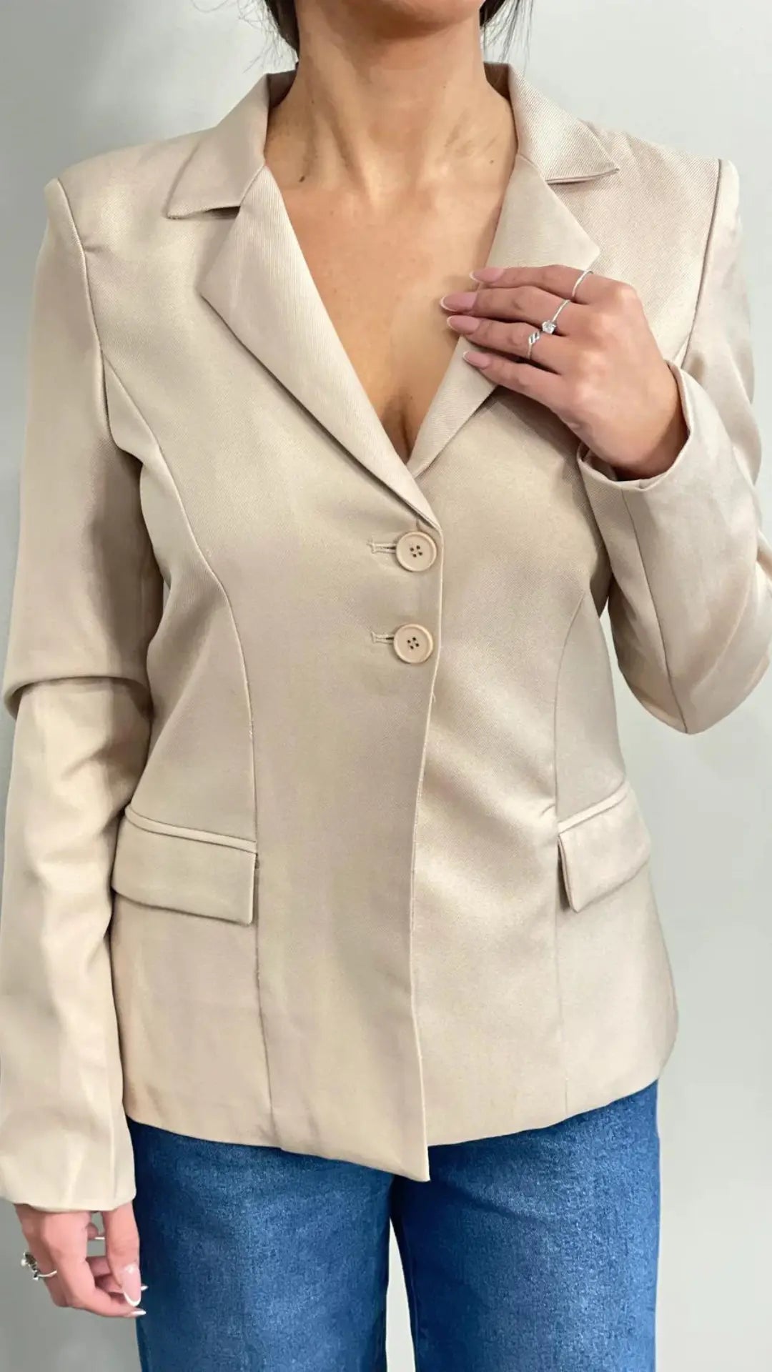 Blazer con intreccio di strass Vanchi