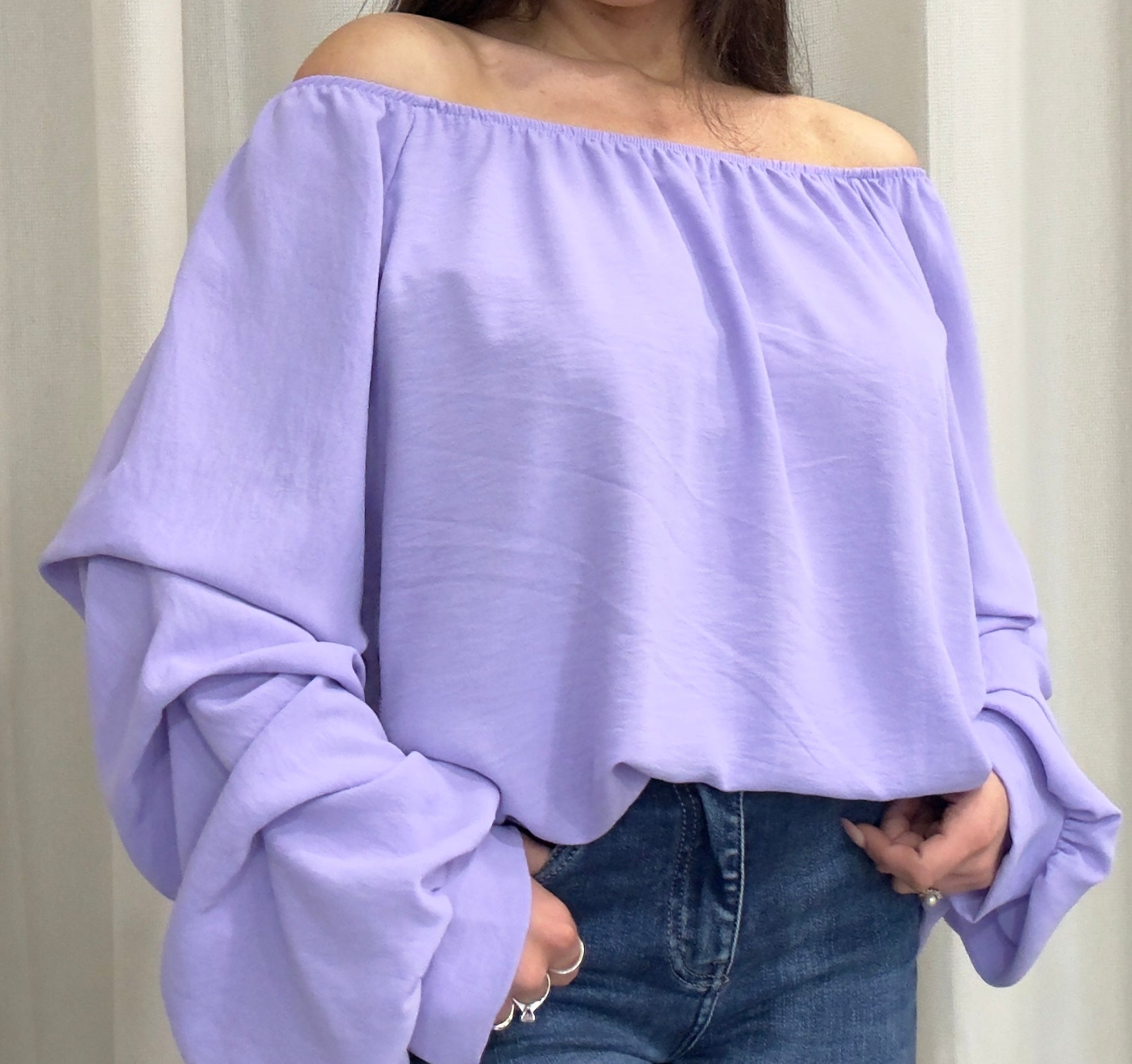 Maglia con maniche arricciate Vanchi