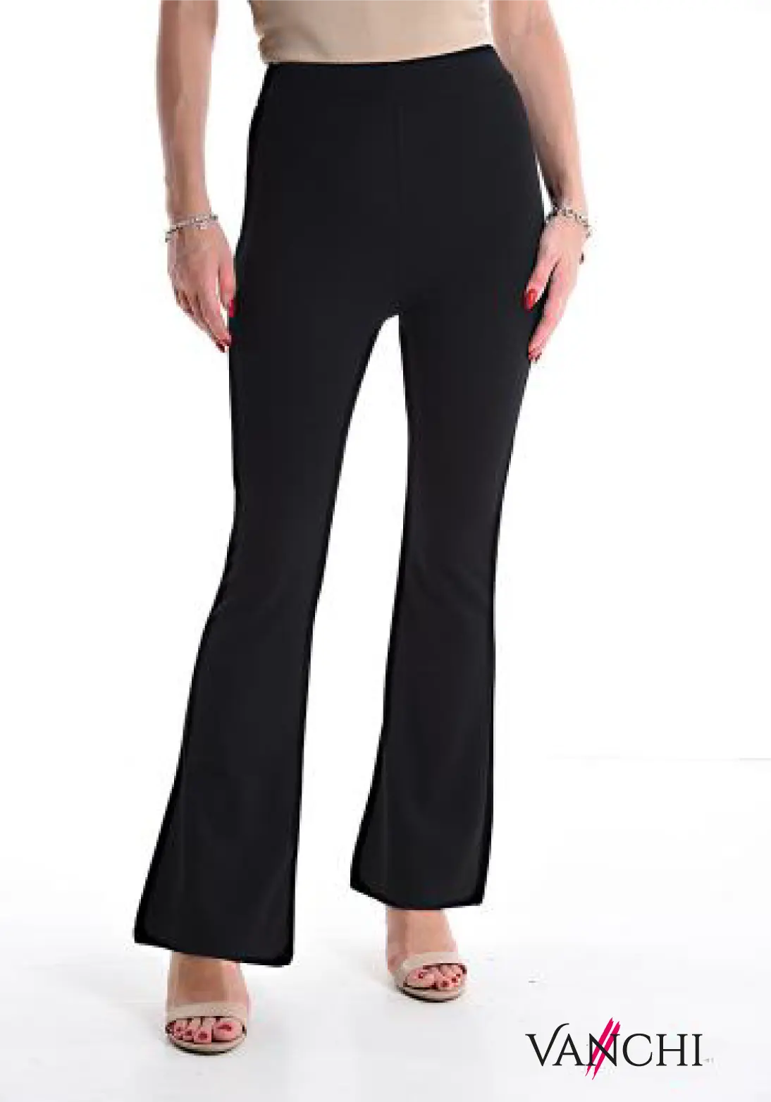 Pantalone a zampa con elastico Vanchi