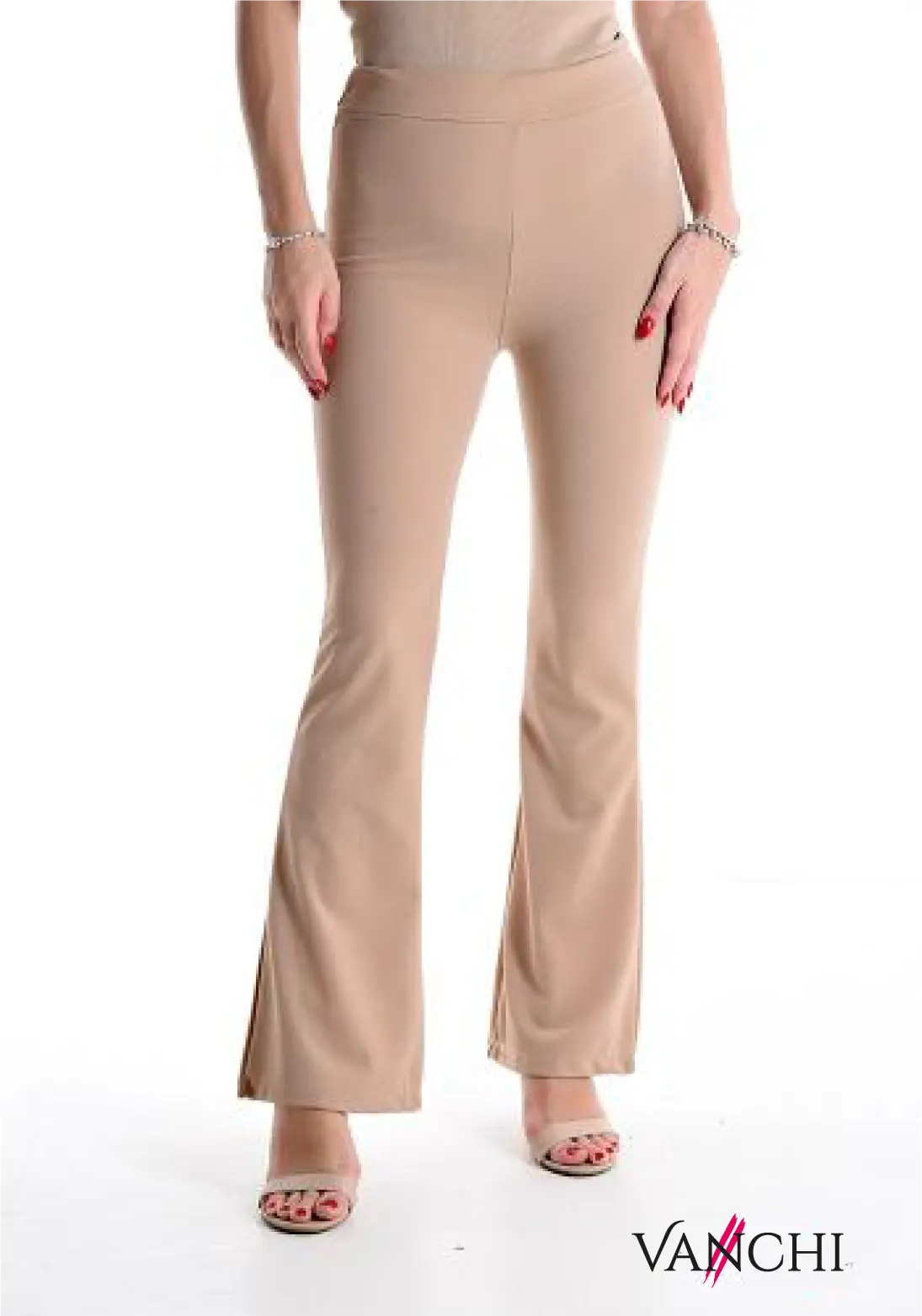 Pantalone a zampa con elastico Vanchi