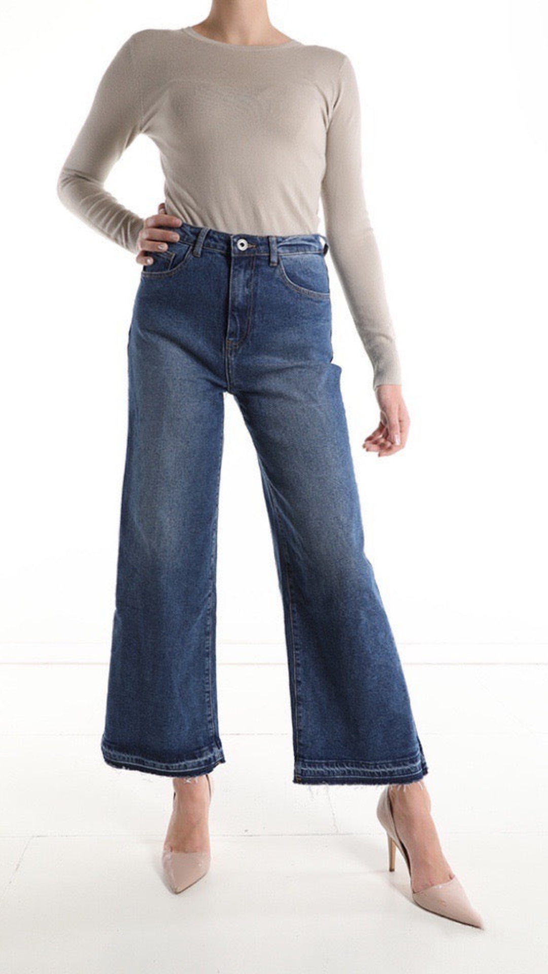 jeans vita alta donna