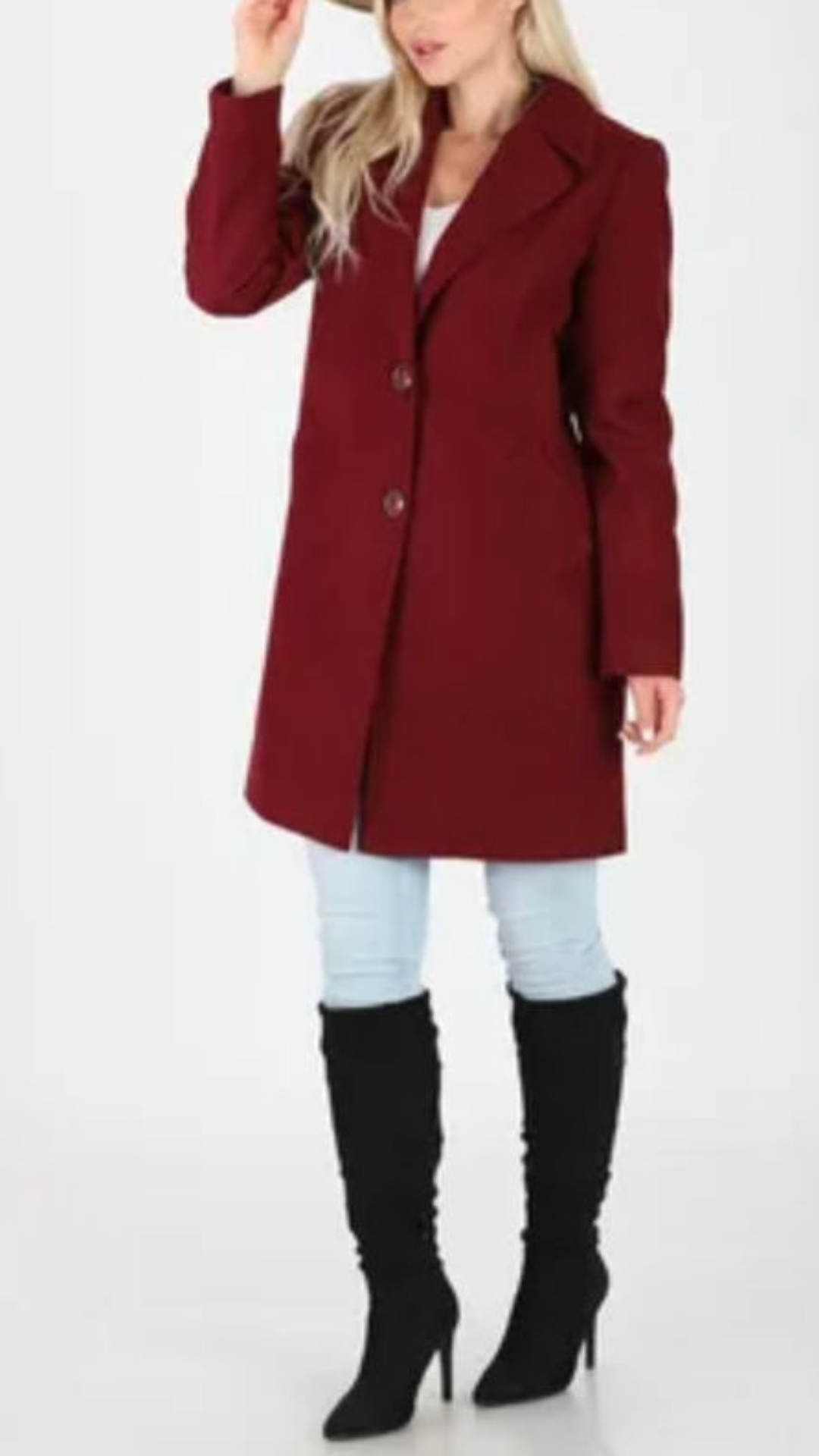 Cappotto con tasche e bottoni