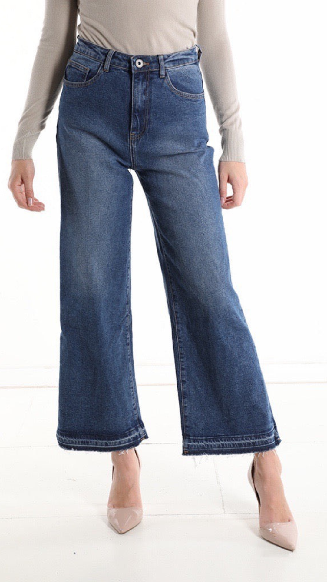 jeans vita alta donna