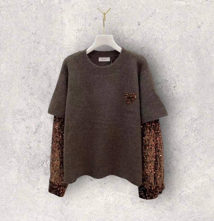 Maglione con paillettes Vanchi