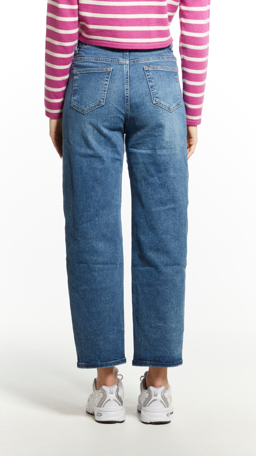 Jeans baggy a vita alta