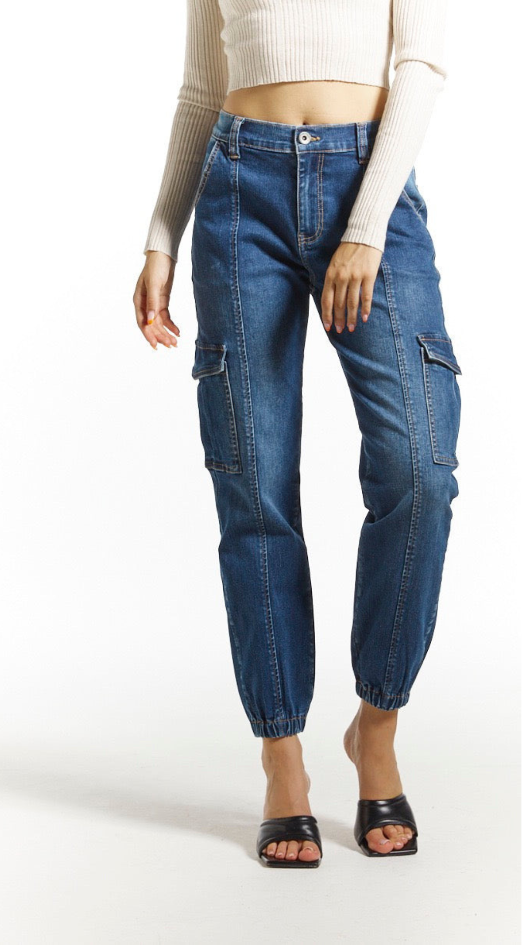 jeans vita alta donna