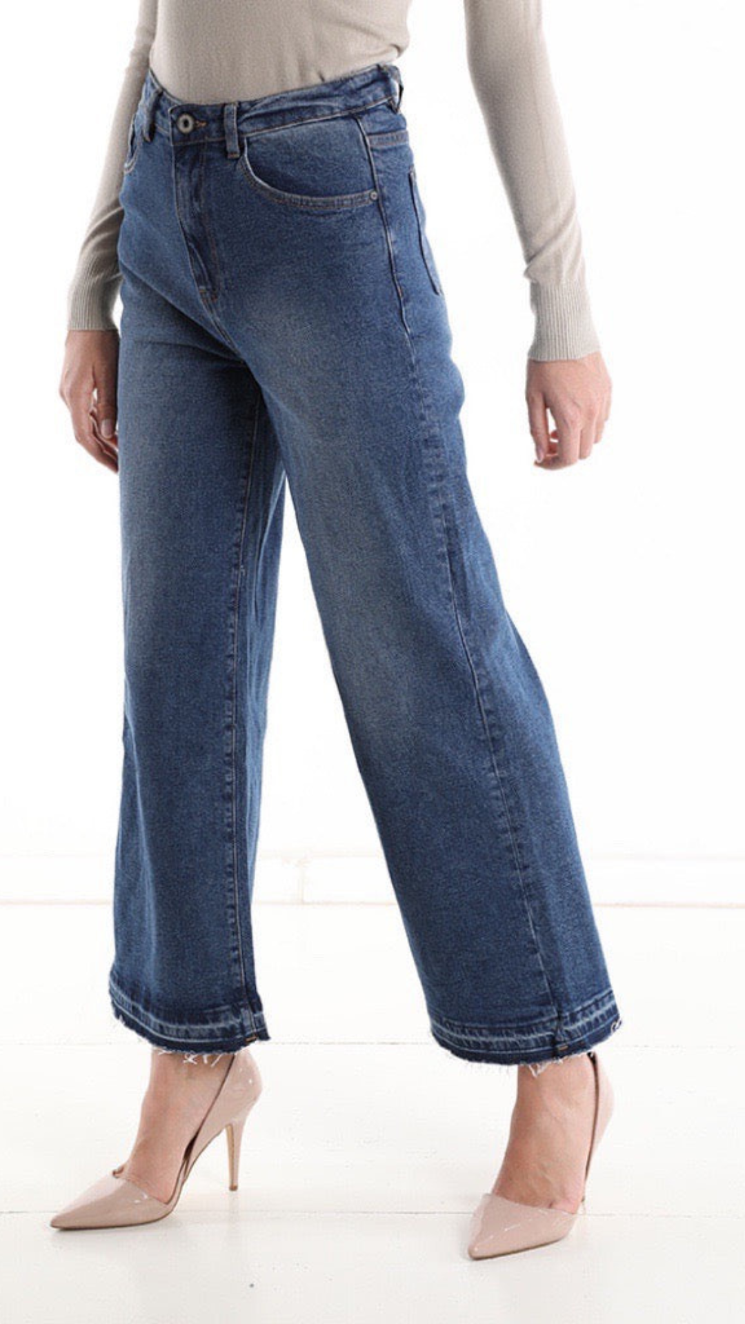 jeans vita alta donna