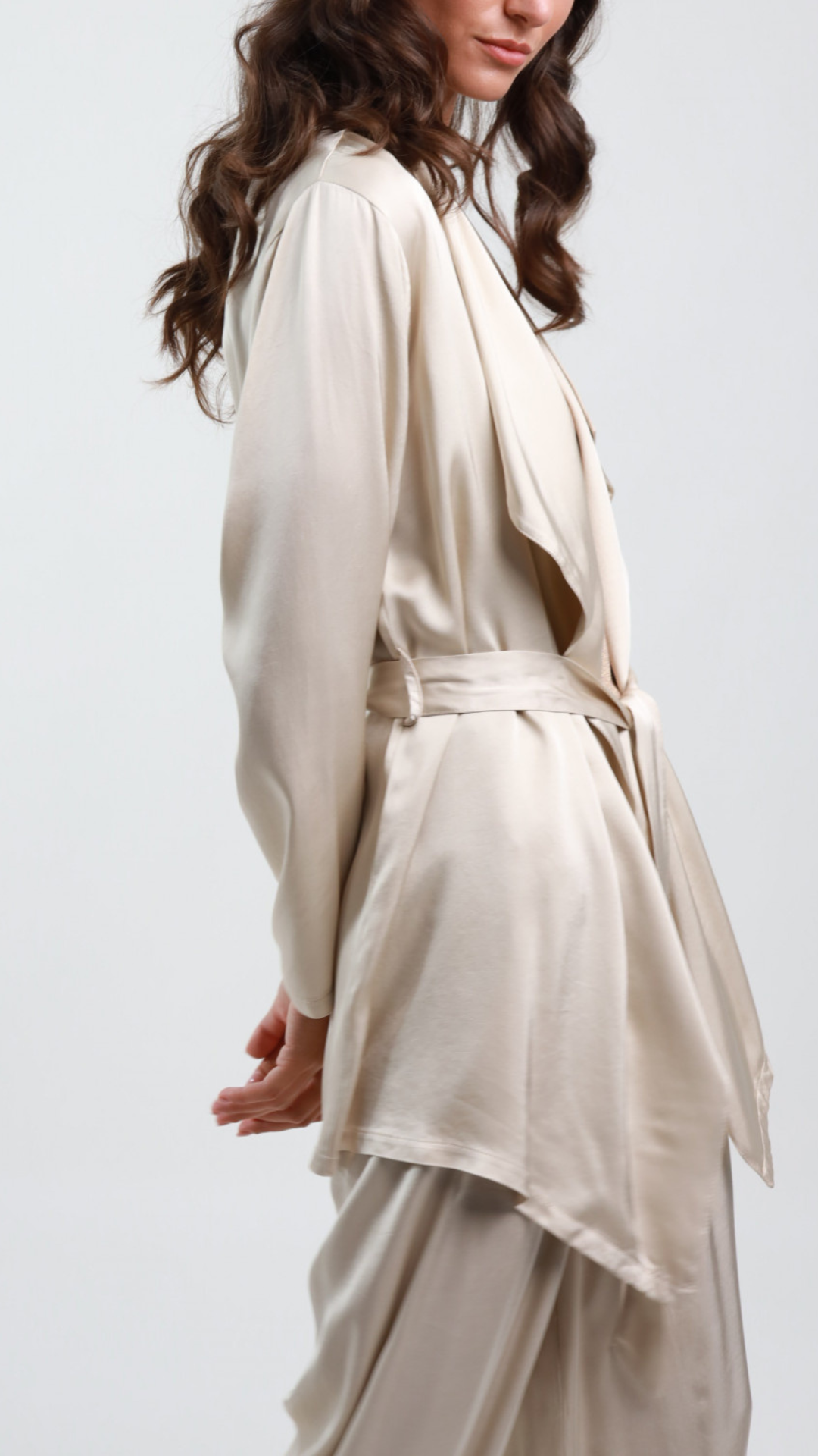 Cardigan in raso