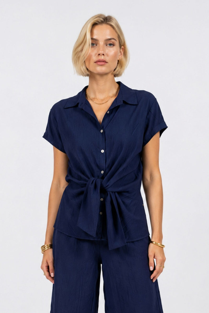 Camicia con nodo sul davanti Vanchi