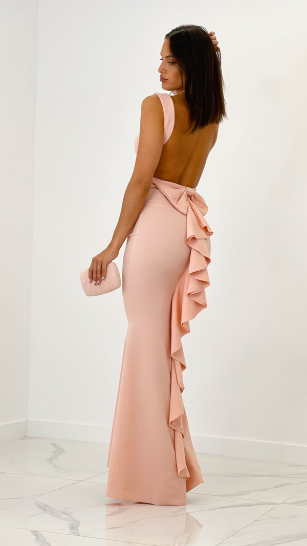 Abito a sirena con fiocco Vanchi