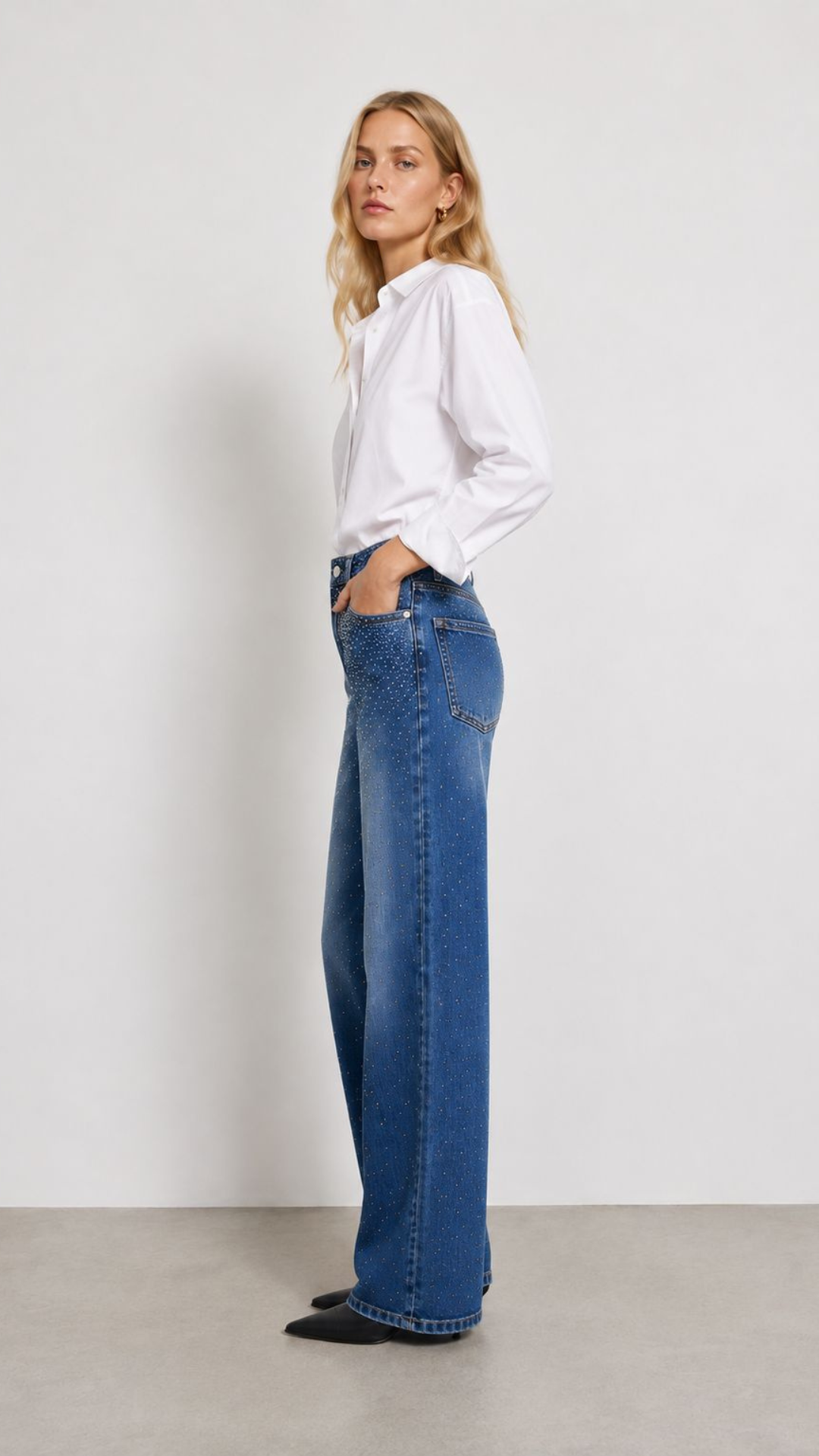 Jeans con strass Vanchi