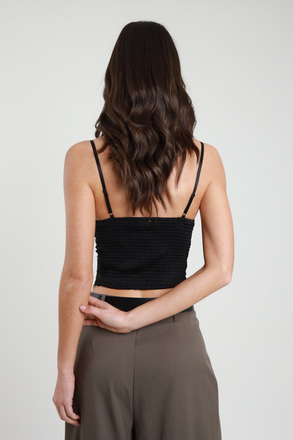 Top in pizzo regolabile Vanchi