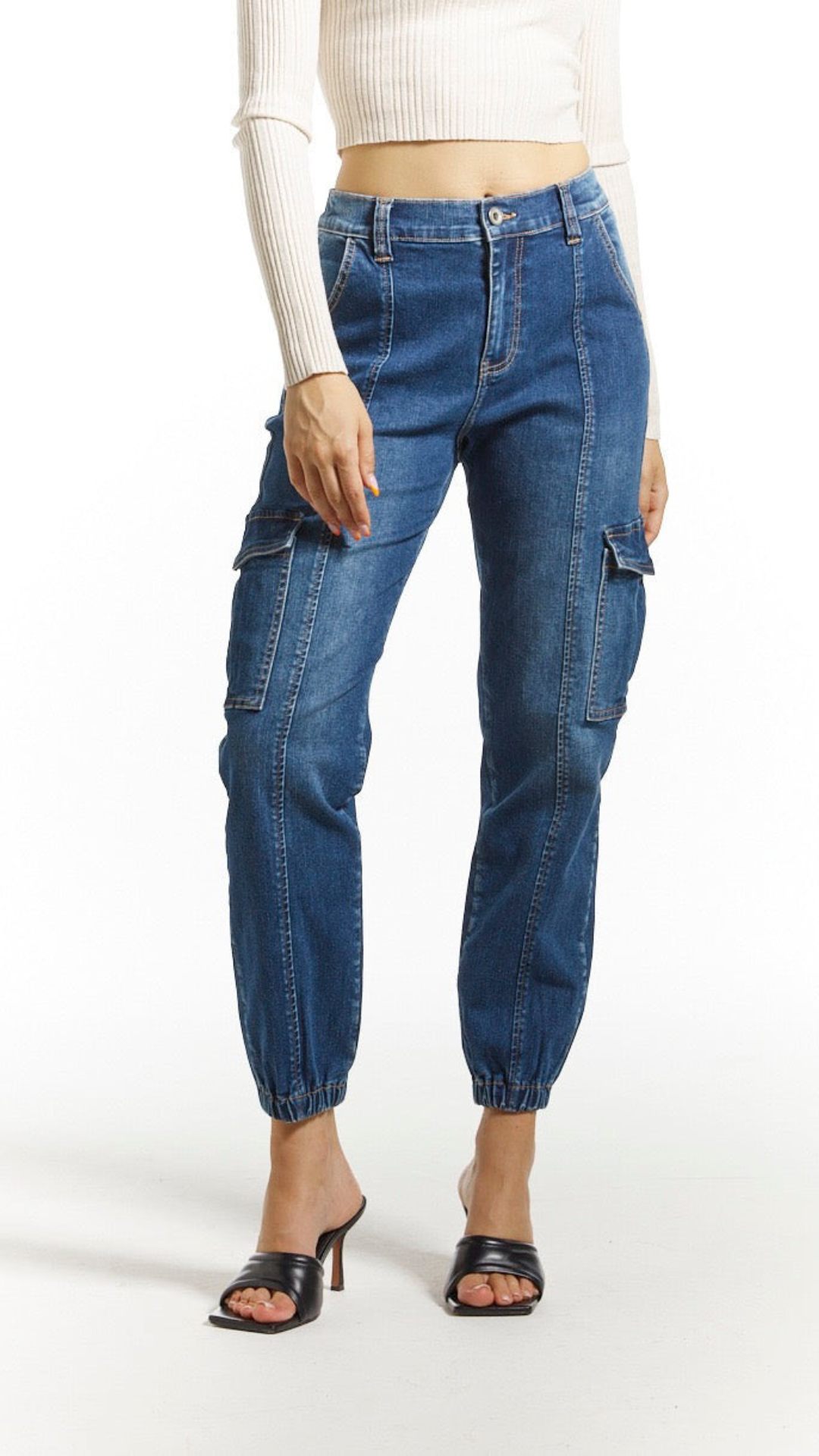 jeans vita alta donna