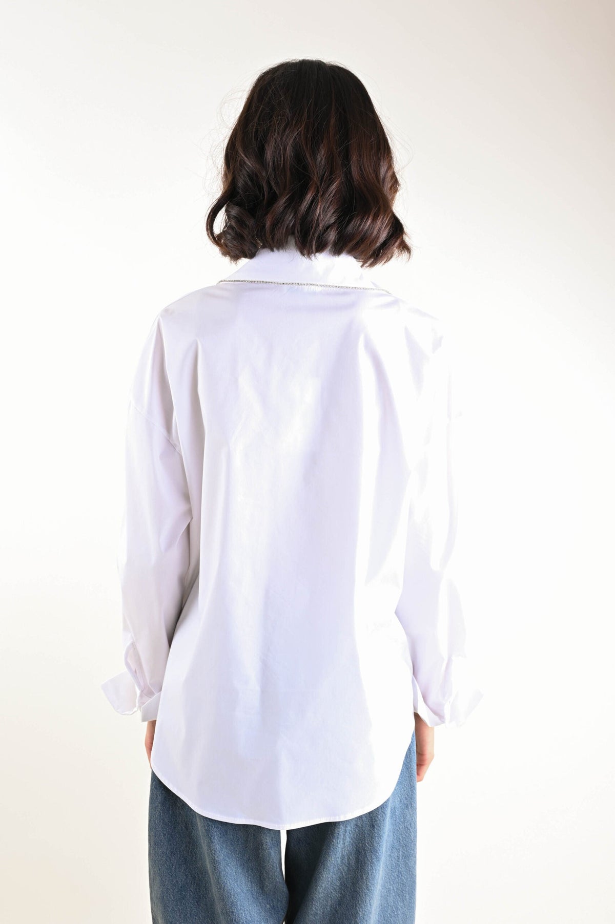 Camicia con dettaglio di strass Vanchi