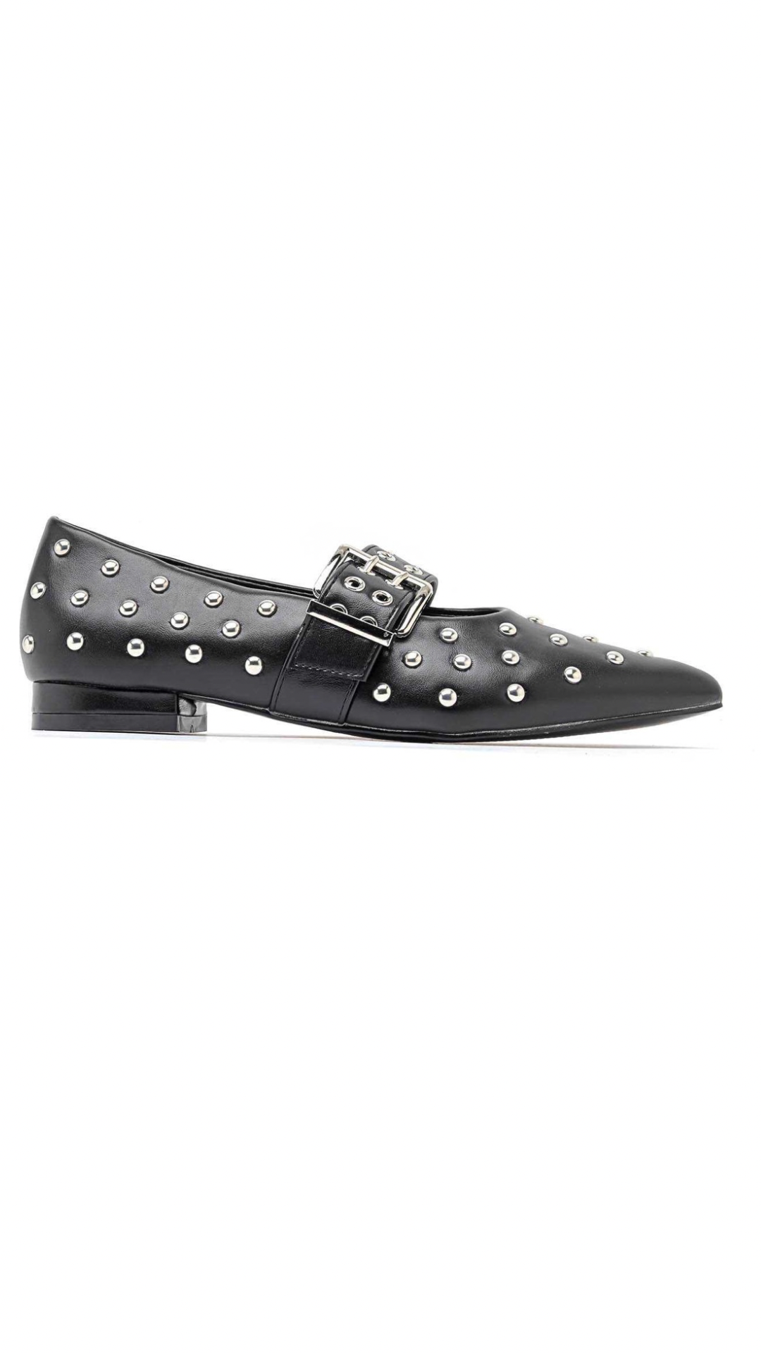 Ballerine Mary Jane a punta con borchie