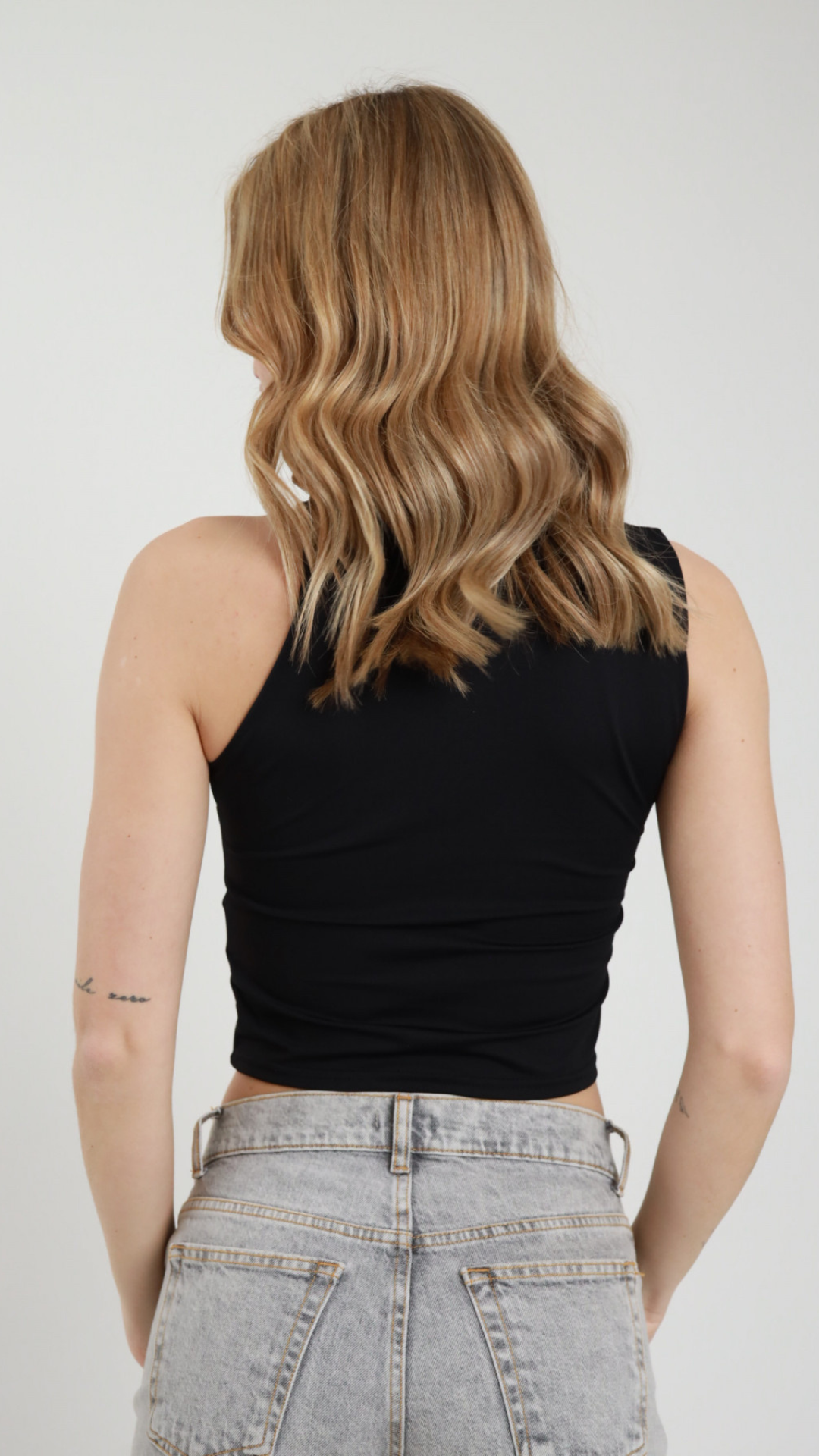 Canotta monospalla con gioiello Vanchi