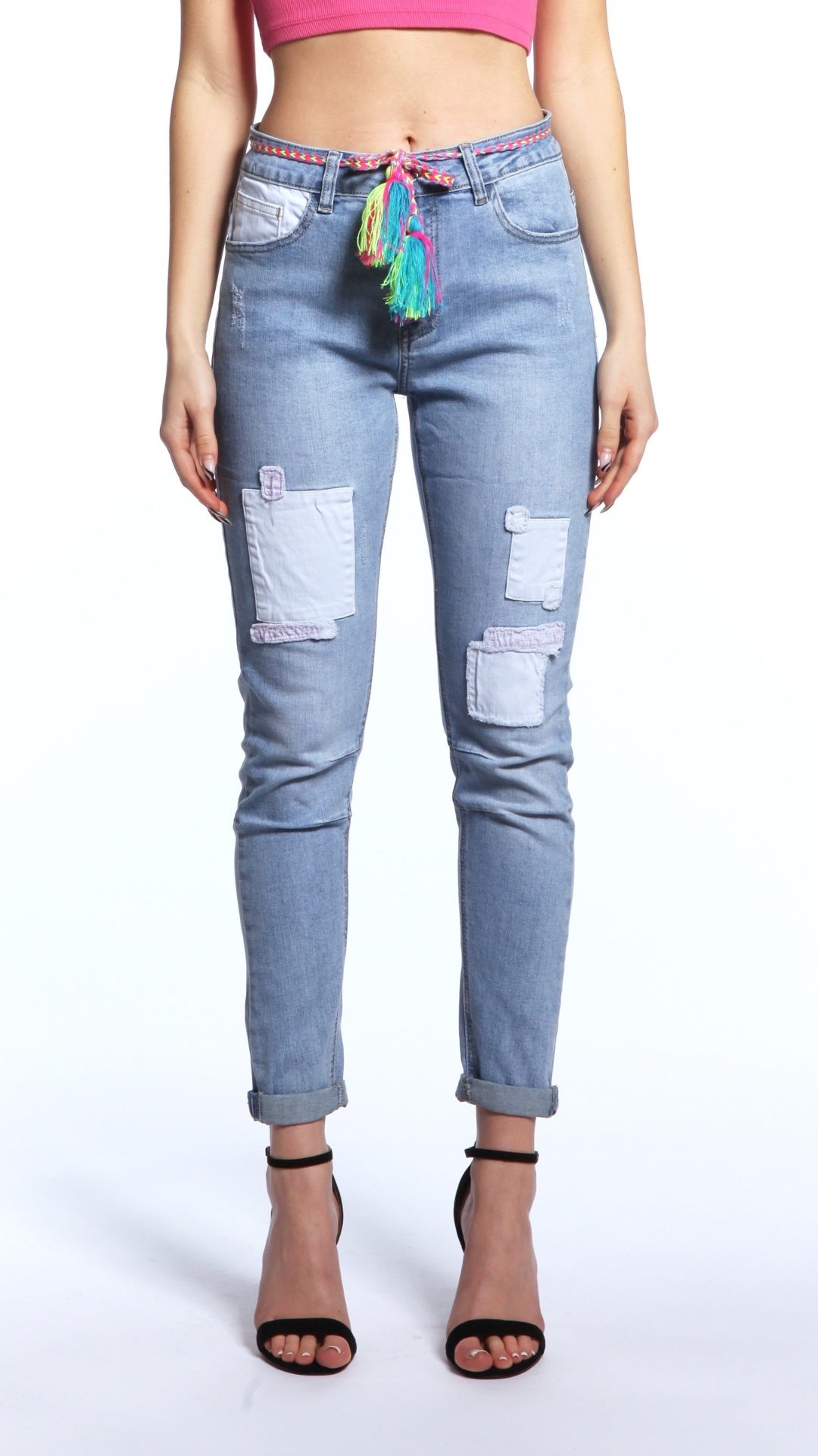 jeans vita alta donna