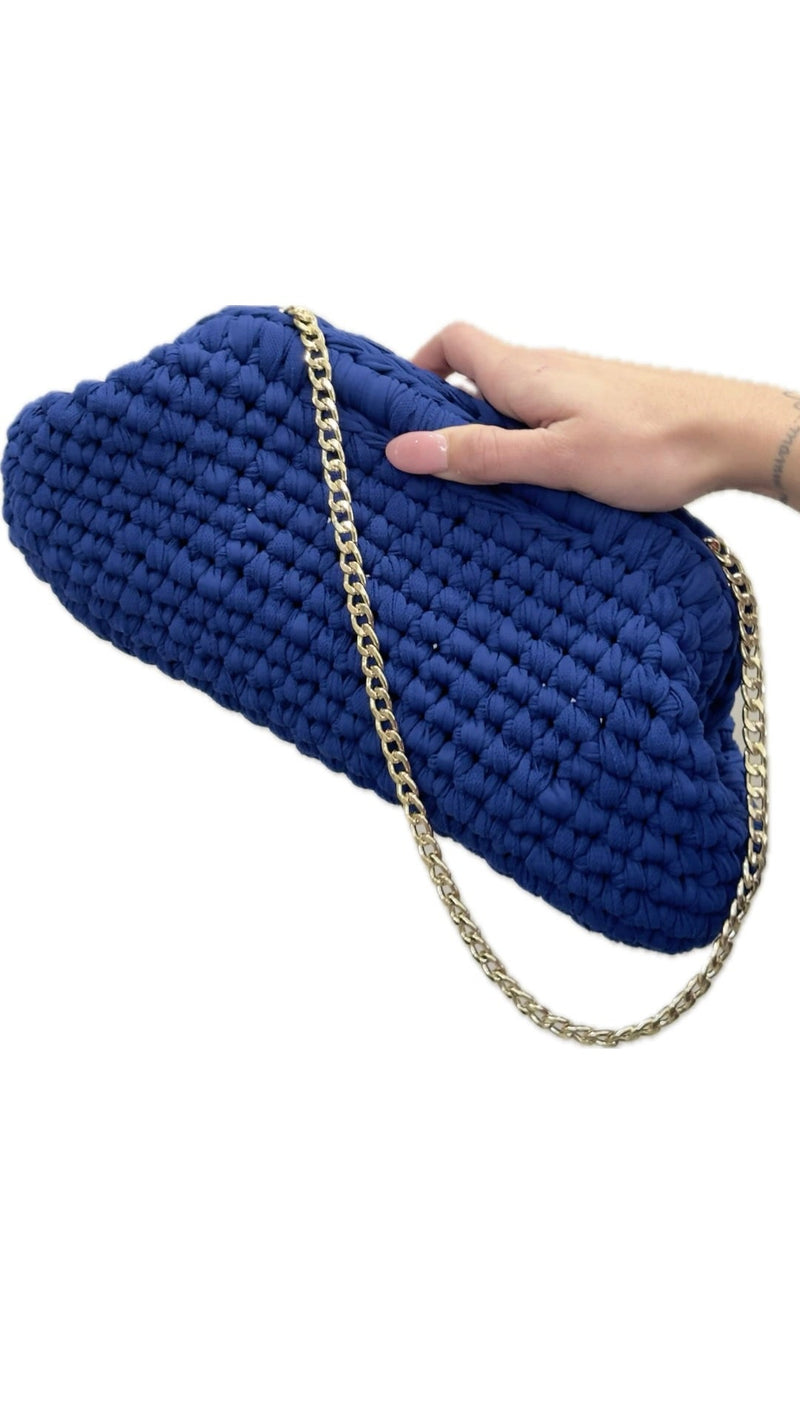 Clutch bag blu OCEAN Vanchi
