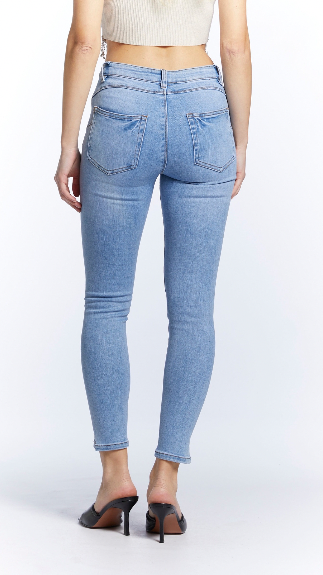 jeans vita alta donna