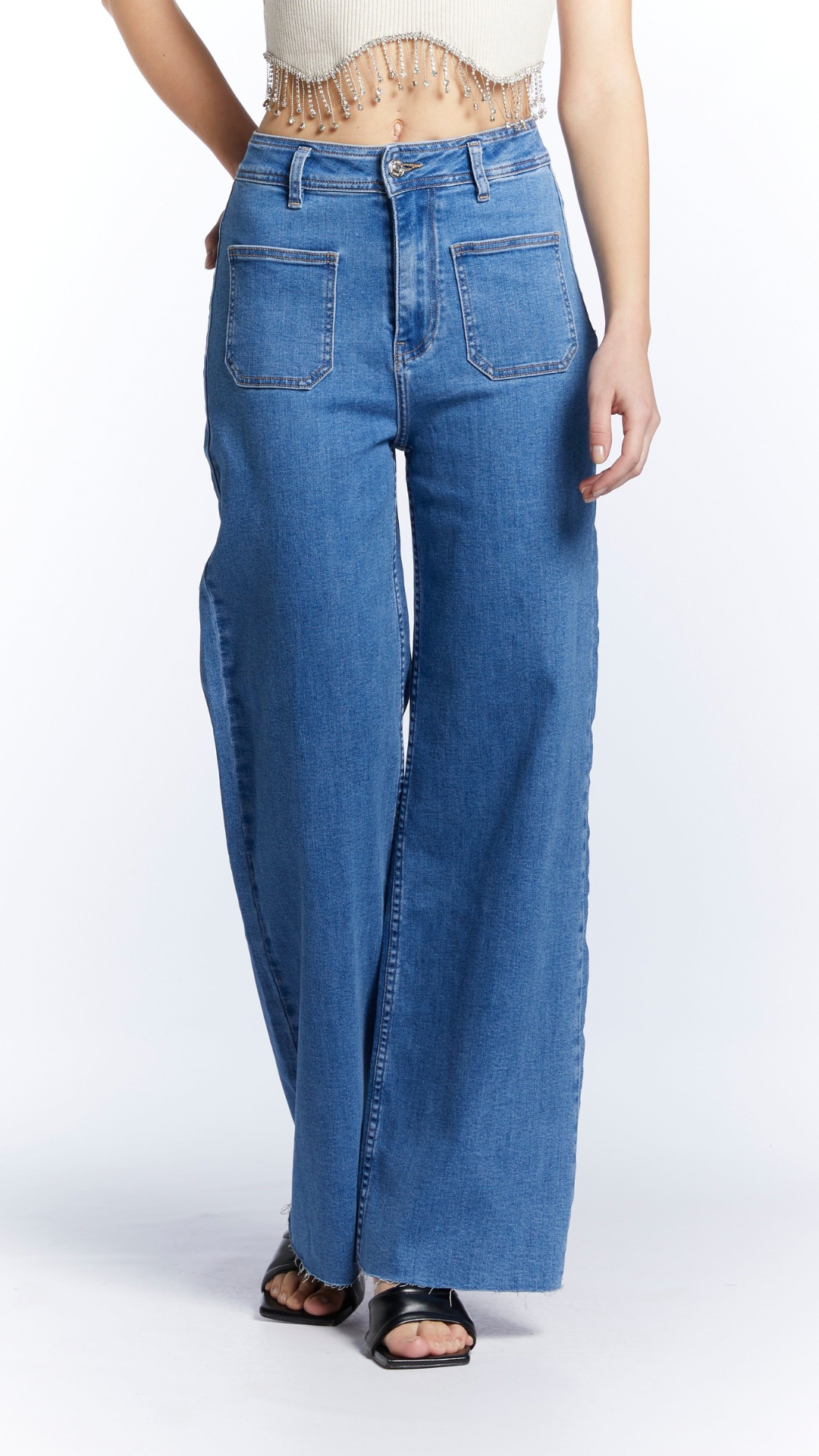 jeans vita alta donna