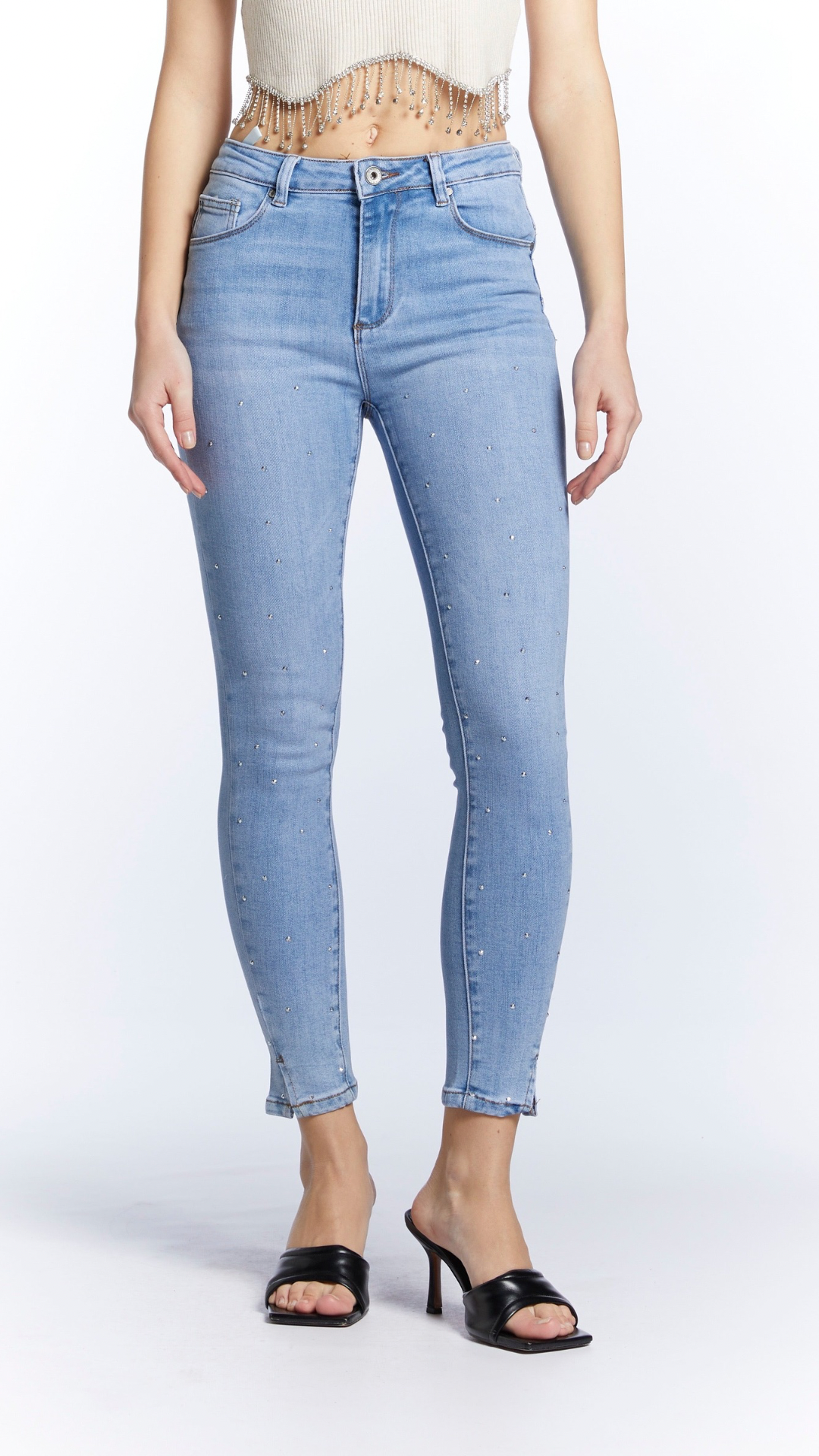 jeans vita alta donna