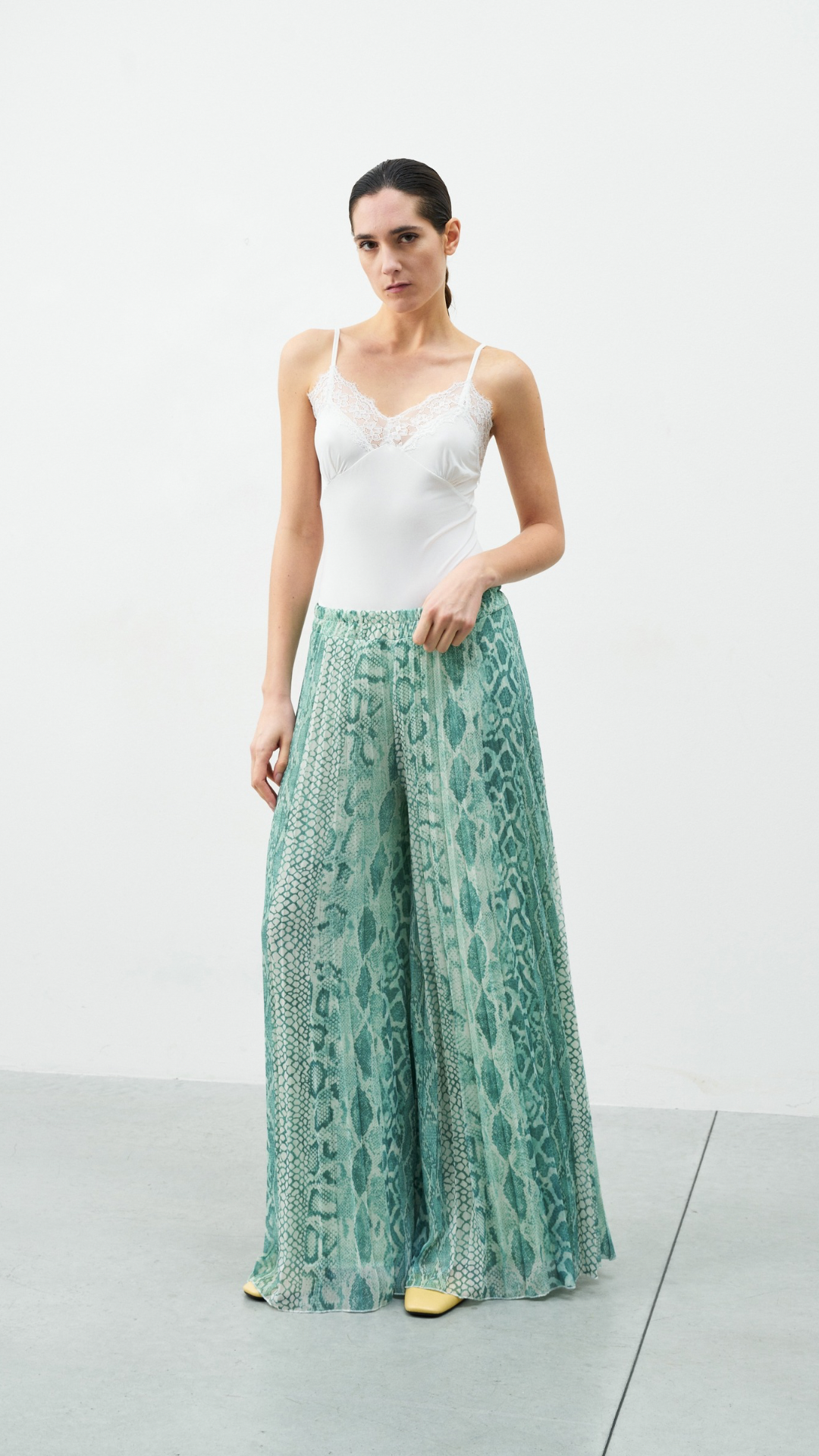 Pantalone a palazzo pitonato