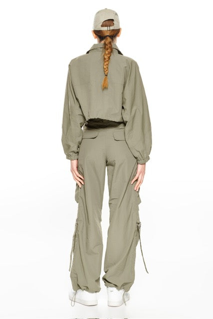 Pantaloni cargo verdi militari Vanchi